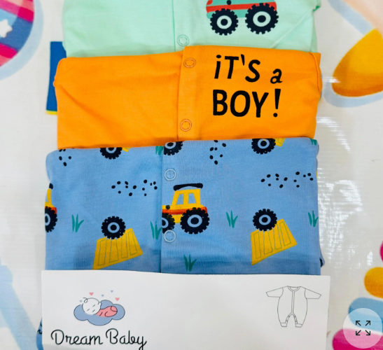 3-Piece Sleepsuits / Rompers Set